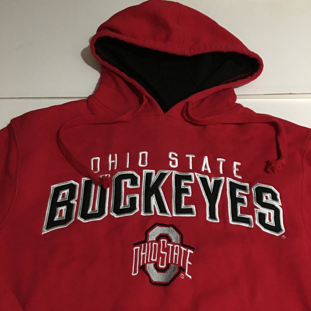 Ohio State Buckeyes Hoodie Sweatshirt Size Small Red Mens - Picture 2 of 7